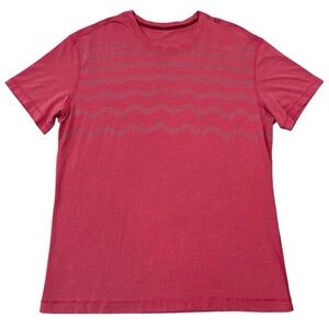 Lululemon Men’s Athletic Basic Tee Short Sleeve  Graphic T-Shirt in Faded Red